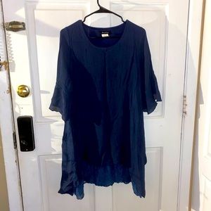 Sassybling | Navy Dress Shirt | Wms | M